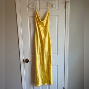 Dear Emilia Yellow Slip Dress XS
